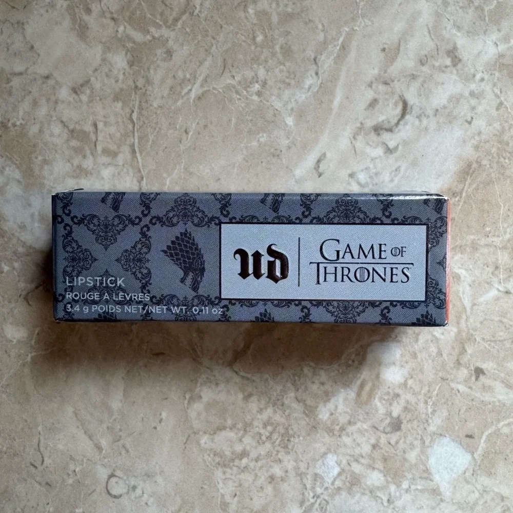 Urban Decay Game of Thrones Lipstick Sansa Stark Peach New in Box